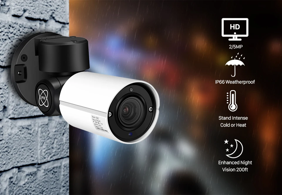 BESDER 5MP PTZ IP Камера 4CH комплект видеонаблюдения 4X зум H.265 48 V POE Система NVR IP66 Открытый Всепогодный видеонаблюдения