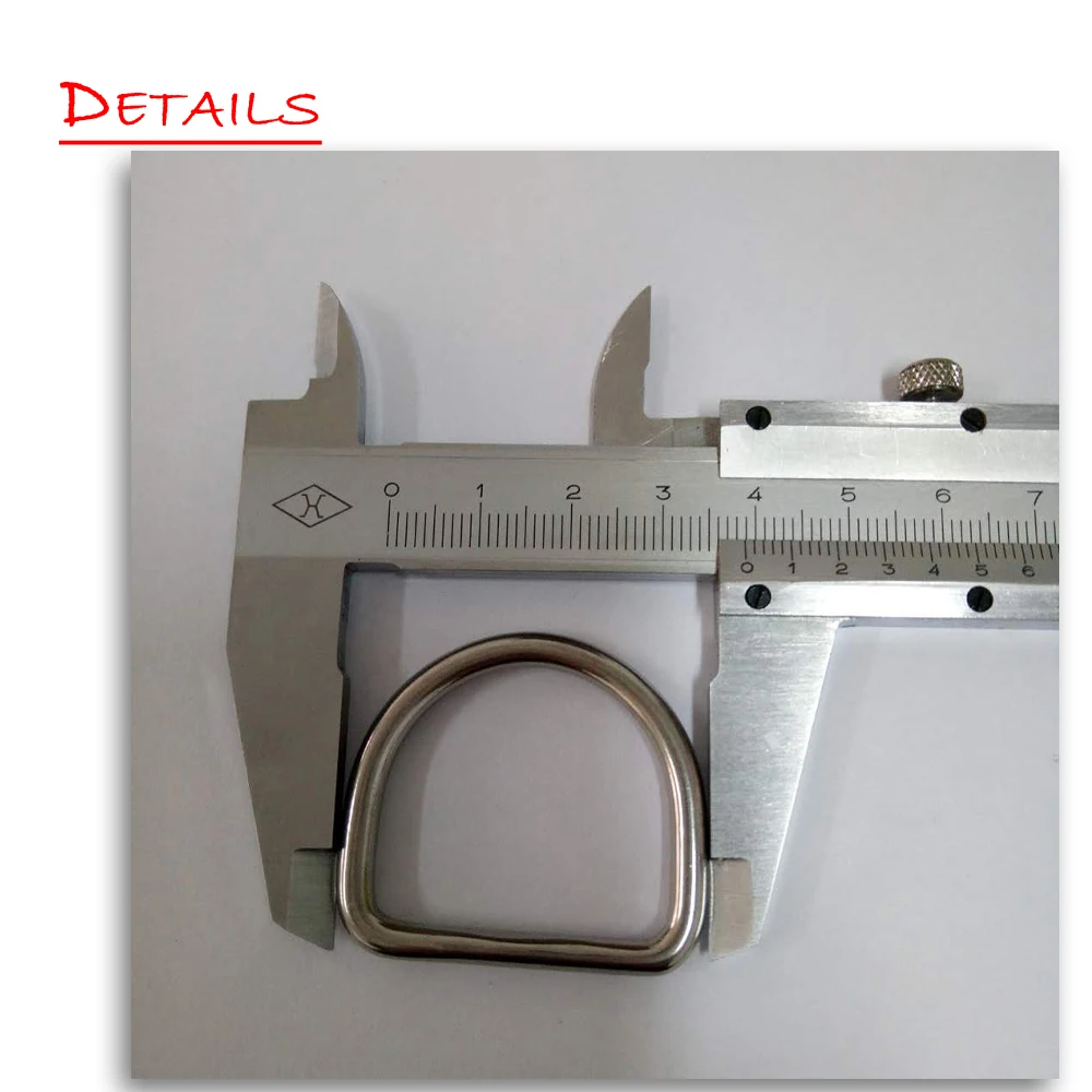 10 шт. упаковка нержавеющая сталь D кольцевая Пряжка для косметического кошелька