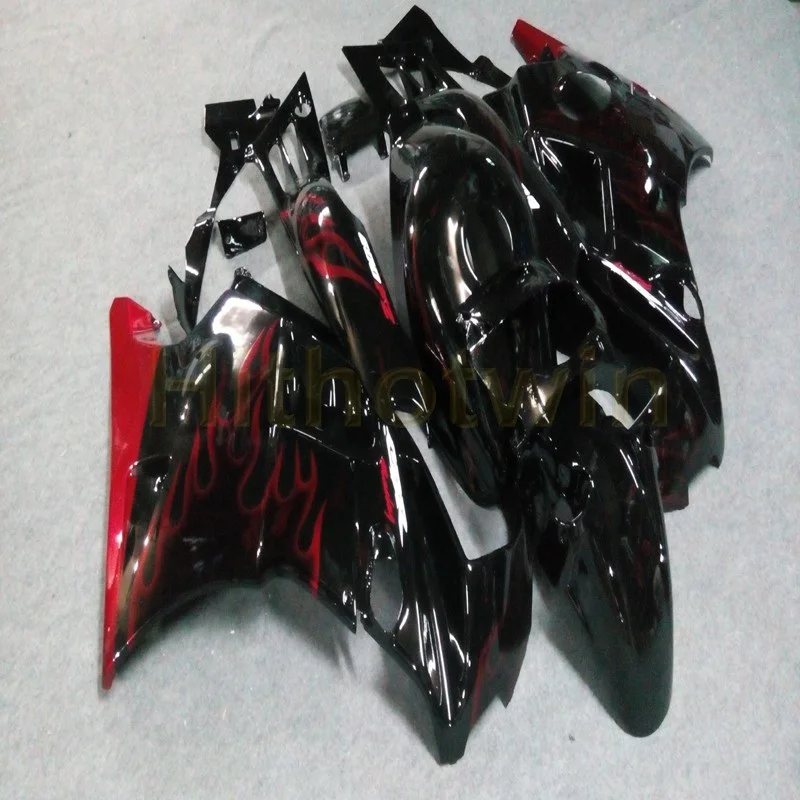 

Custom motorcycle cowl for CBR600F2 1991-1994 CBR 600 91 92 93 94 ABS Plastic Fairings+5Gifts+red flames