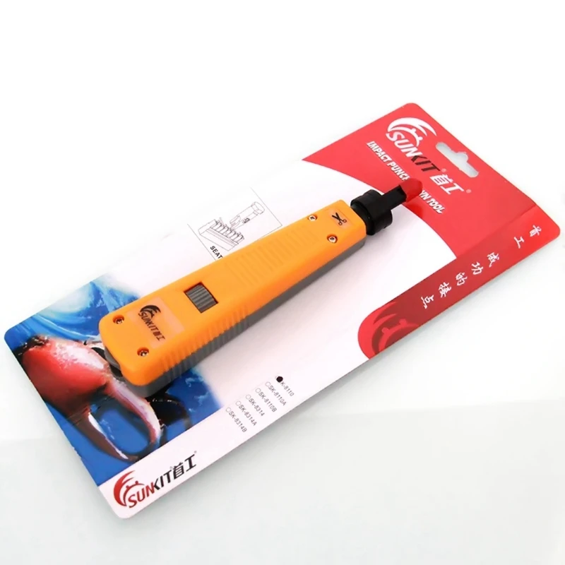 [ReadStar] SUNKIT SK-8110 RJ45 RJ11 Impact punch down tool Networking telephone module wire cutter tracker |