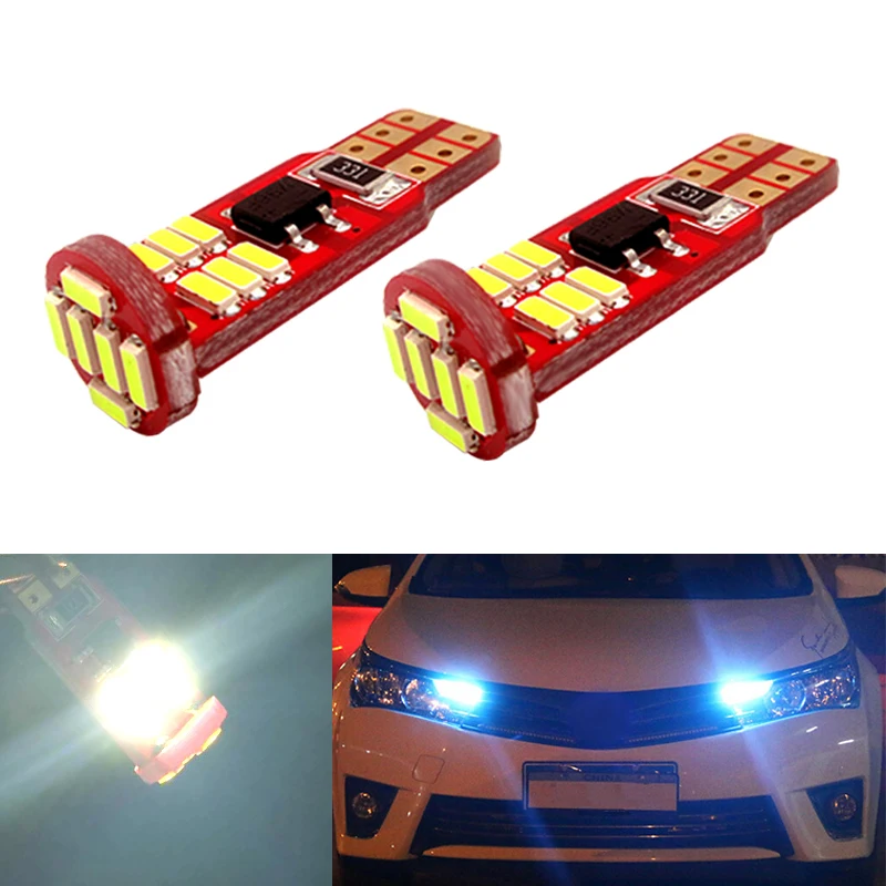 2x T10 W5W Samsung Автомобильные светодиодные клиновидные лампы для Toyota Corolla Avensis Yaris Rav4