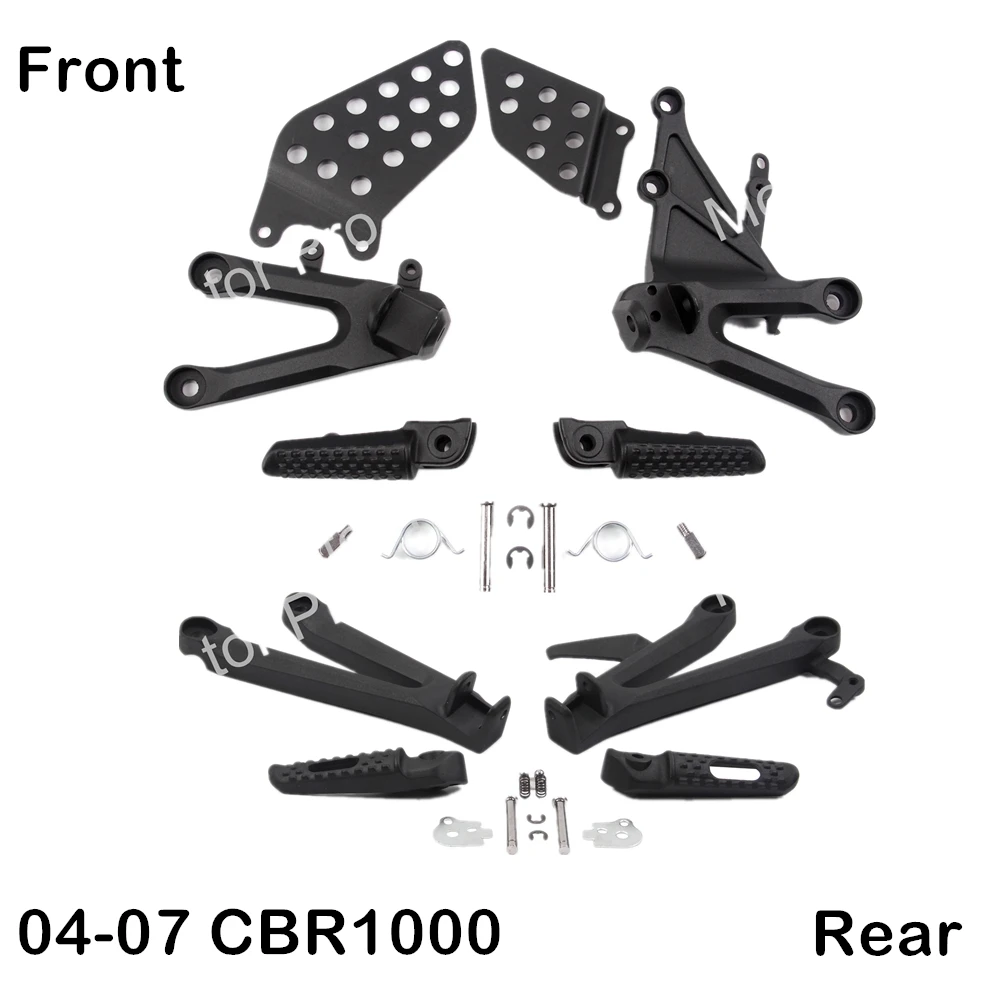 Подножки для мотоцикла Honda CBR1000RR 2004 2007 передние и задние подножки скобы педалей