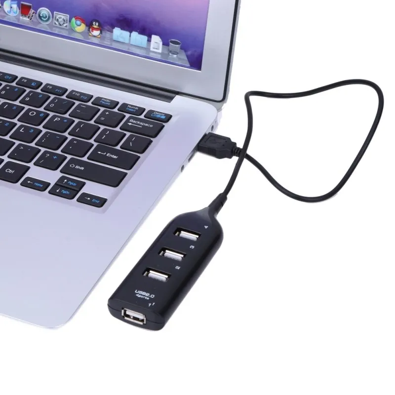 1 шт. высокоскоростной мини концентратор USB 2 0 с 4 портами|Кабели передачи данных| |