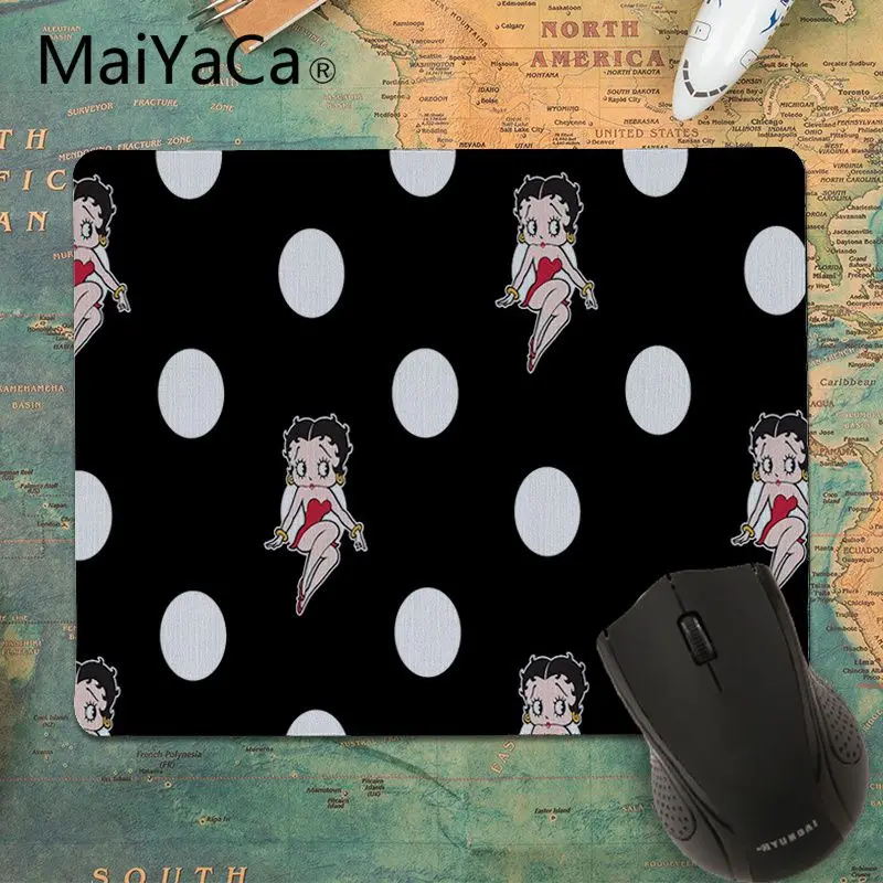 Коврики для мыши MaiYaCa Betty boop girl по индивидуальному заказу компьютерный коврик