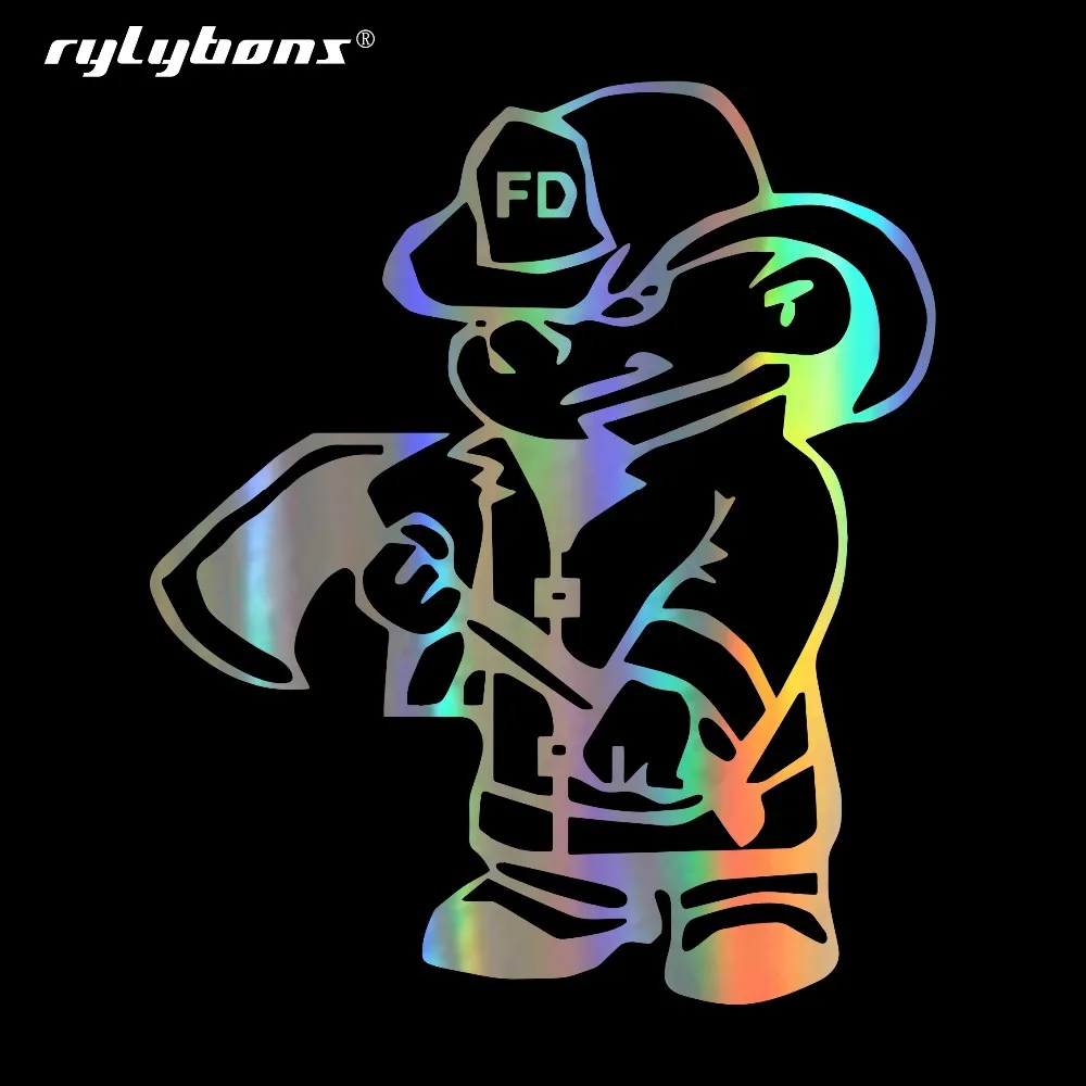 Rylybons 11 5*13 5 см забавная игрушка пожарный оккупации автомобильные наклейки