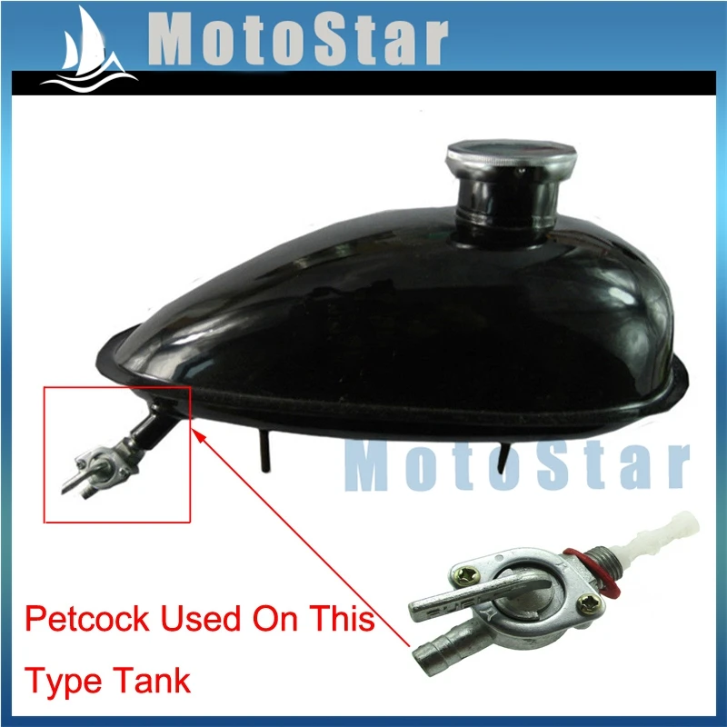Газовый топливный бак переключатель клапан Petcock кран для 2-х тактный 49cc 50cc 60cc 66cc 80cc