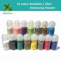 10ml diy 3d paper solid color embossing powder paper craft embellishments