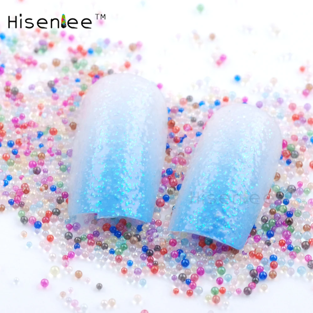 Миниатюрные блестящие бусины 20 г AB цвета микро жемчужины мини для маникюра 3D