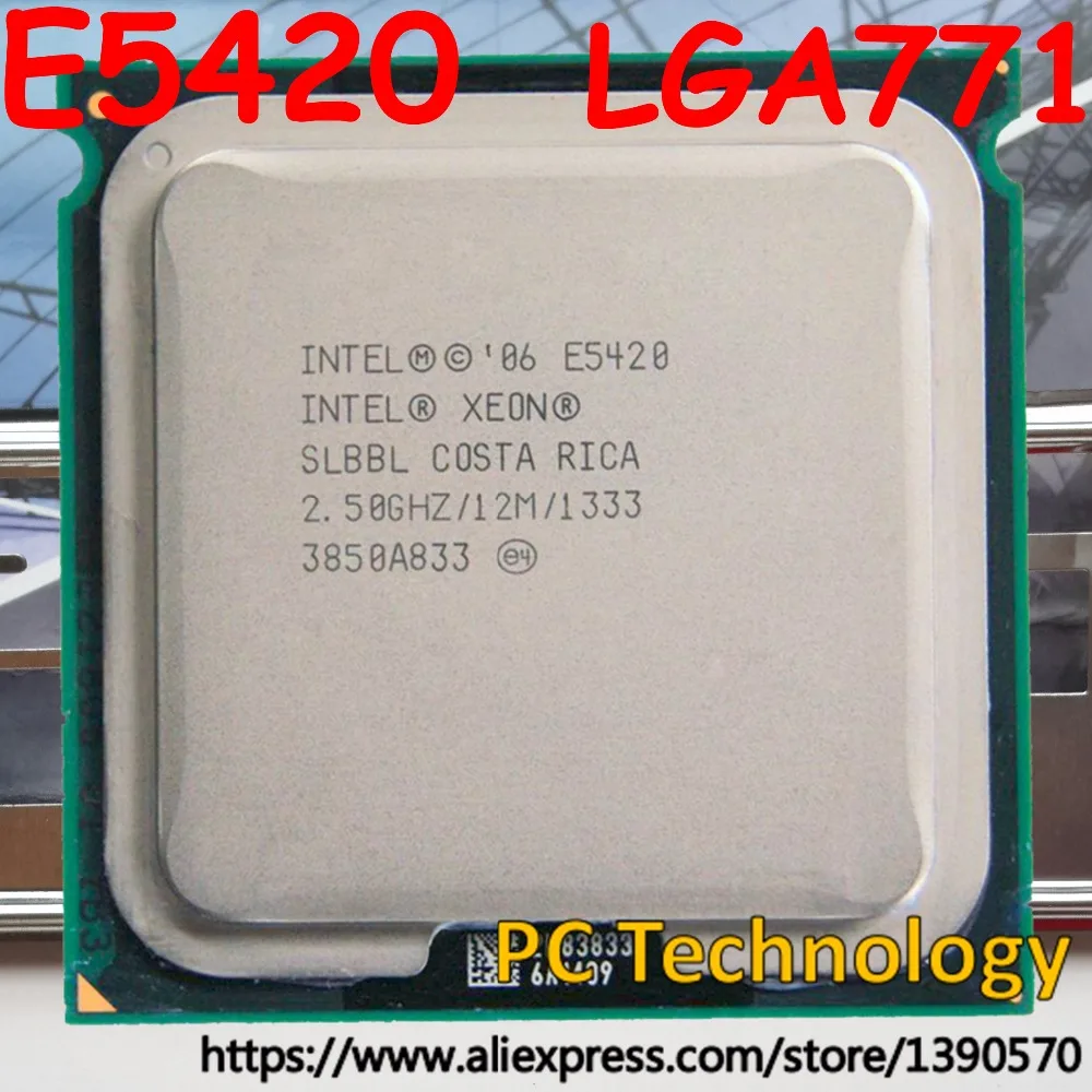 Оригинальный процессор Intel Xeon E5420 2 5 ГГц 12 МБ 1333 LGA771 четырехъядерный ЦПУ