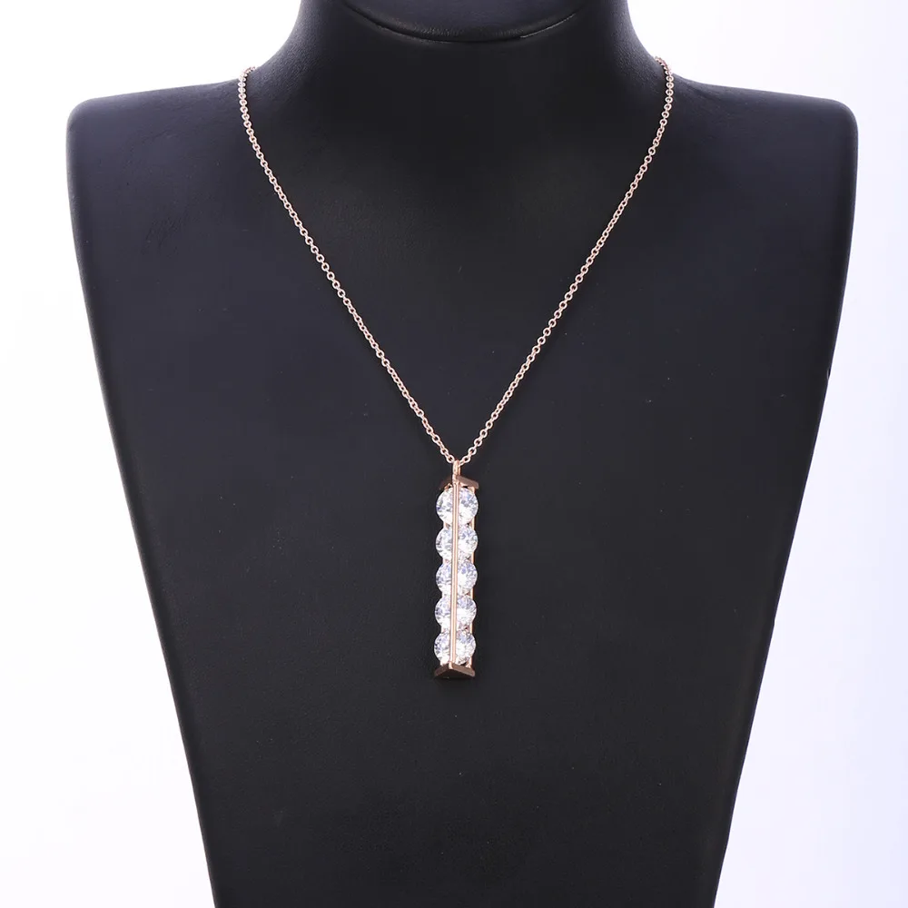 Подвески Серебро Geometirc Ожерелья Симпатичные Для женщин кубический цирконий