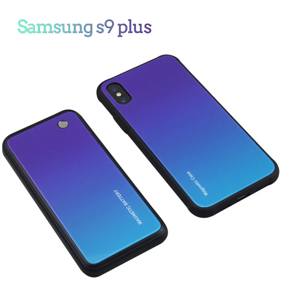 Jinxingcheng Батарея чехол для samsung Note 9 5000 мА-ч, Мощное зарядное устройство Крышка для samsung S9/S9 большие рамки для samsung S8/S8 плюс - Цвет: for Samsung s9 plus