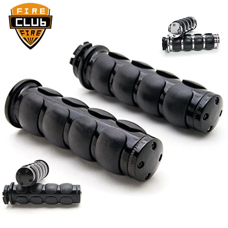 

Handle bar Motorcycle Custom Chrome Aluminum Hand Grips For Harley Softail Sportster Dyna Handlebar Hand Grips
