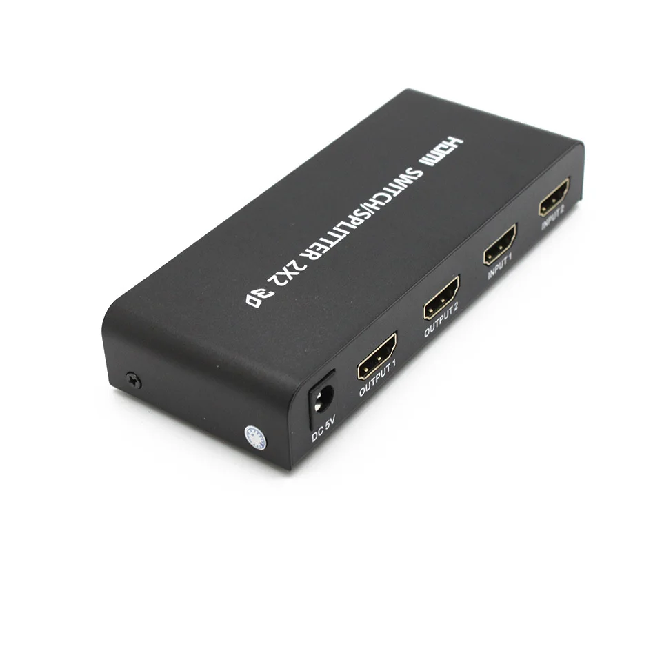 ЕС Premium Матрица 2x2 HDMI Переключатель Splitter 2 in2 выход конвертер Адаптер С Пультом