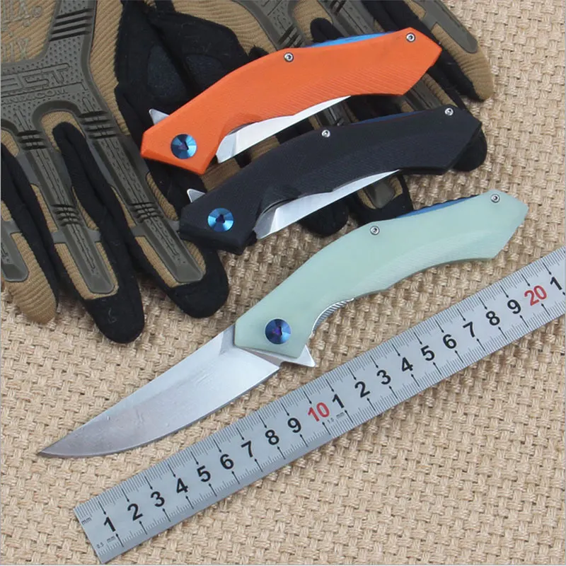 Горячая Распродажа 58 60HRC D2 лезвие G10 Ручка 3 цвета складной нож для кемпинга