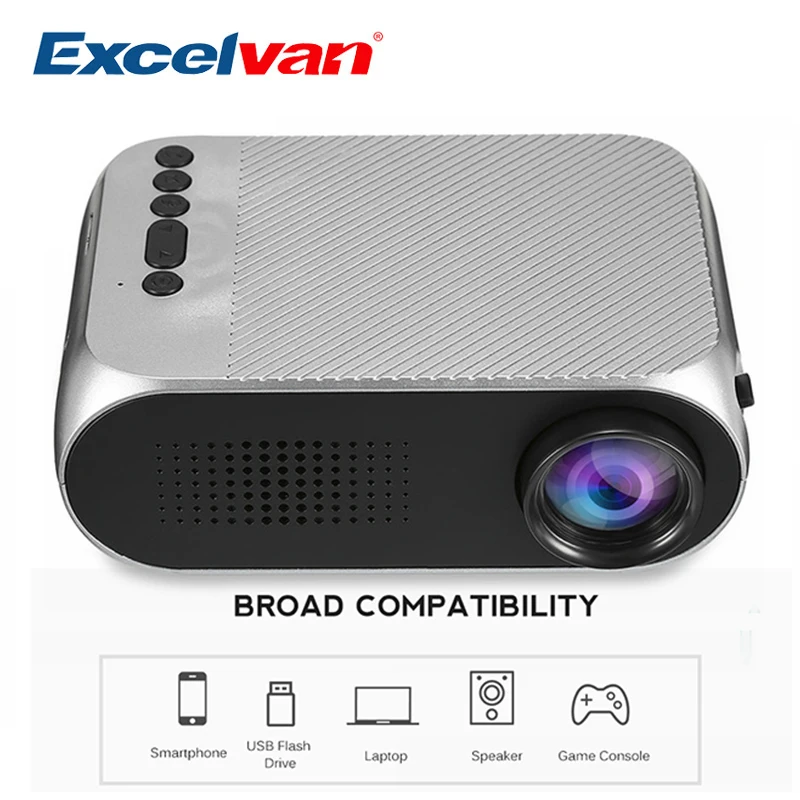 Excelvan YG320 PK YG300 LCD Проектор для домашнего кинотеатра проектор 1080p Full HD с USB HDMI AV видео