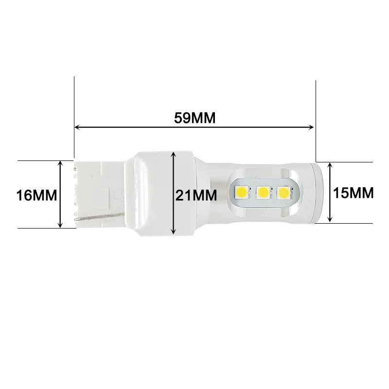 Cnsunnylight автомобилей светодиодные лампы canbus T15 W16W T20 7440 7443 1156 S25 1157 T25 3156 3157 5202 H16 PY24W ошибка Бесплатный обратный освещения