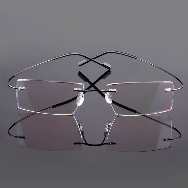 Новое Прибытие 9 цета мода без рака Сплава с памяю верхлкий какас|rimless glasses frames|glasses
