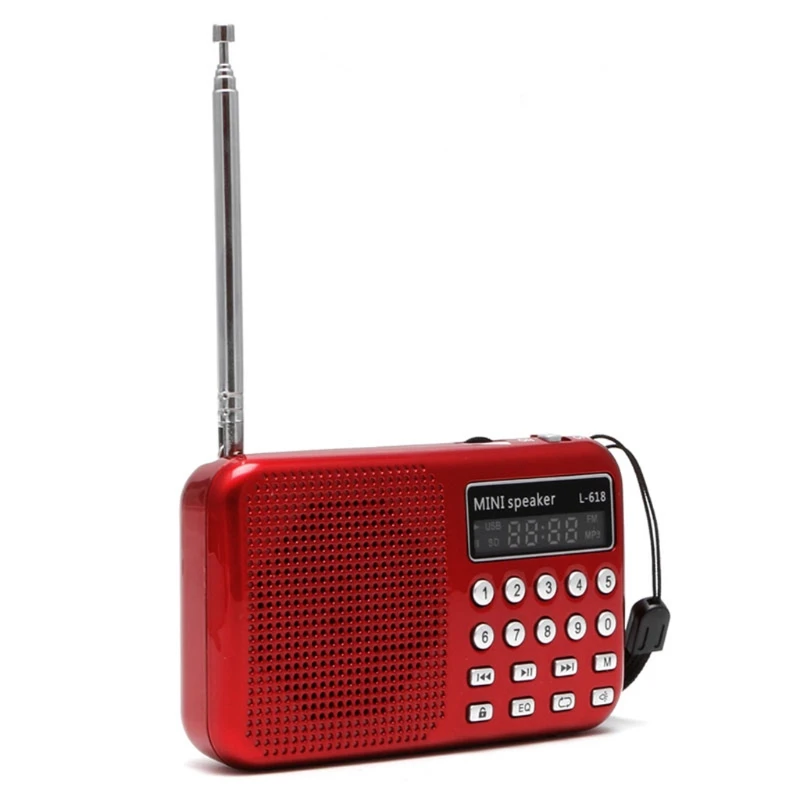 OOTDTY мини LCD цифровой аудио FM радио динамик USB Micro SD TF карта MP3 музыкальный плеер|sd card