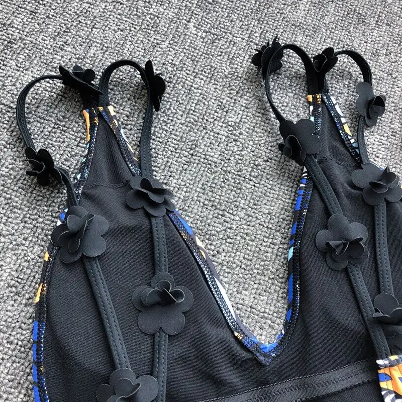 Sexy Backless One piece Swimsuit Swimwear 2019 Women Print Piece Beachwear Female Bather Swimming Bathing Suit Swim Wear | Спорт и