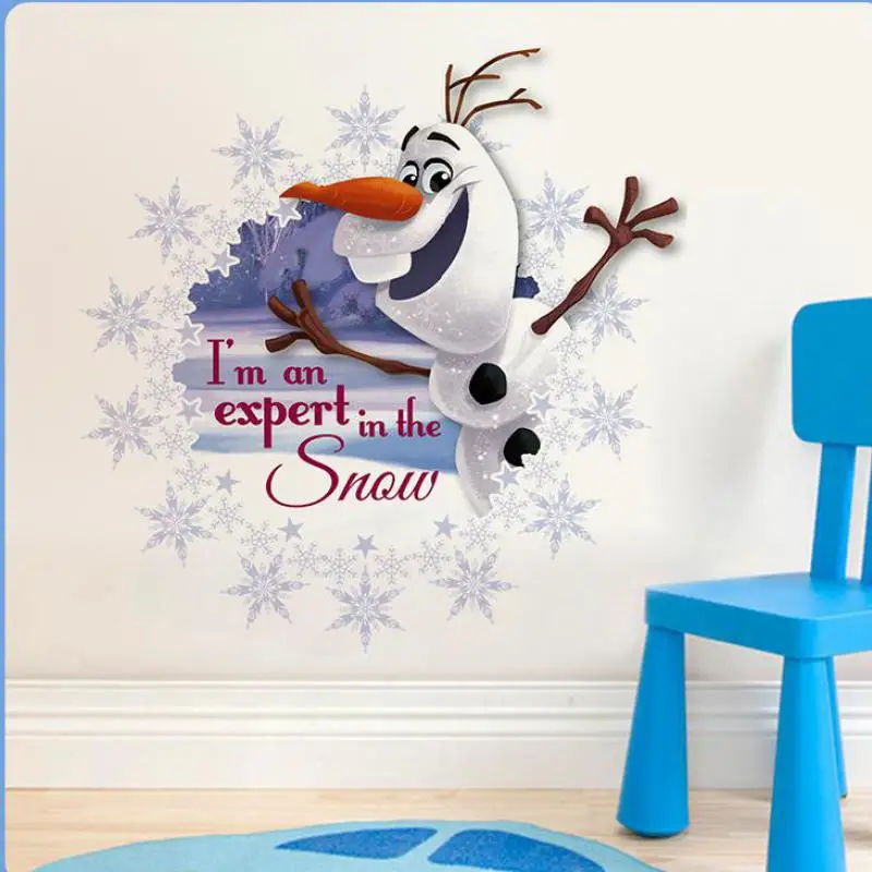 Принцесса Эльза наклейки на стену для детей обувь девочек комната королева снег