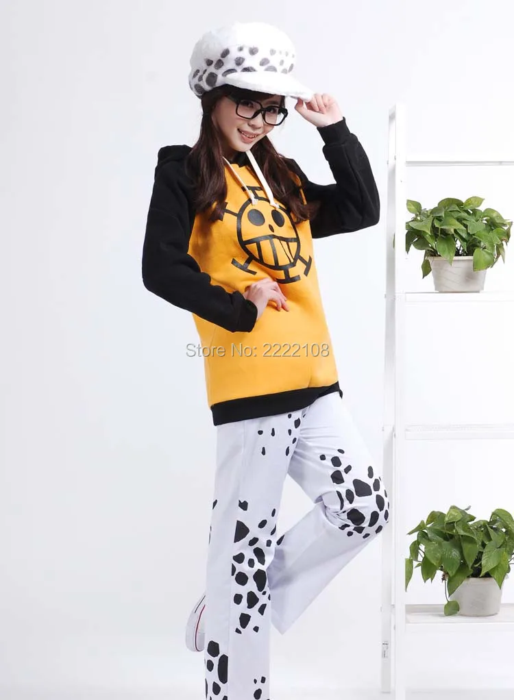 Аниме one piece Trafalgar Law, костюм для косплея, тонкая/плотная куртка унисекс, желтая Повседневная Толстовка, пальто, толстовки