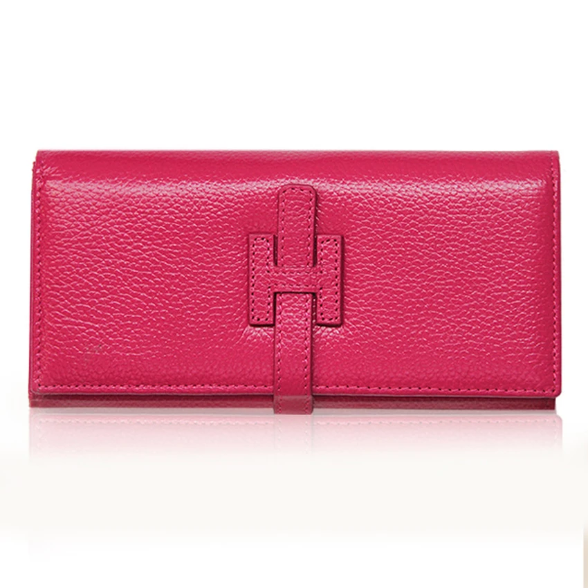 GENMEO Genuine Leather Wallets Women Clutch Money Bag Sexy Female Wallet Ladies Coin Purse with Card Holder Bolsa | Багаж и сумки