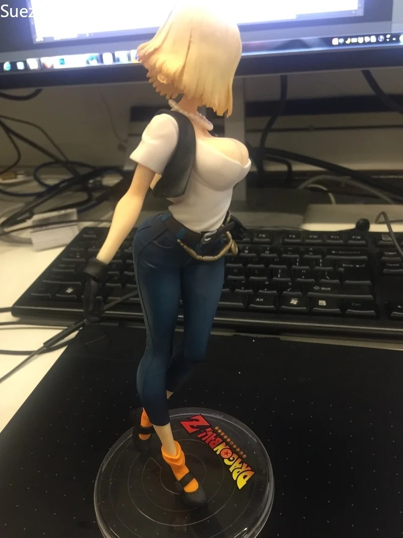 Dragon Ball Z Lunch Android 18 Поколение 2 стоящая модель осанки 20 см сексуальная мультфильма