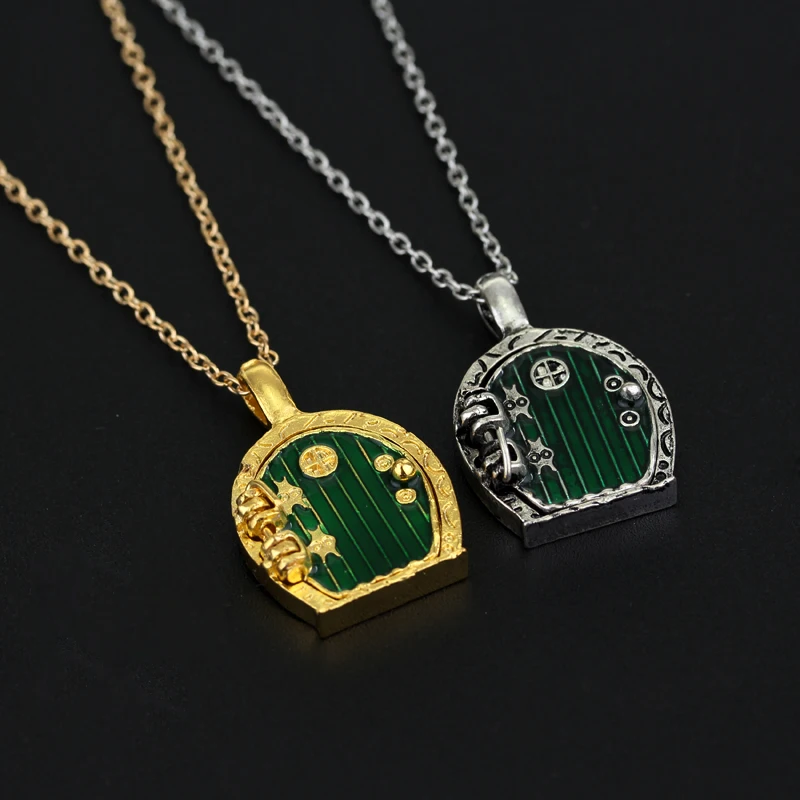 MQCHUN сказочная дверь медальон Подвеска из сплава ожерелье билбо Бэггинс