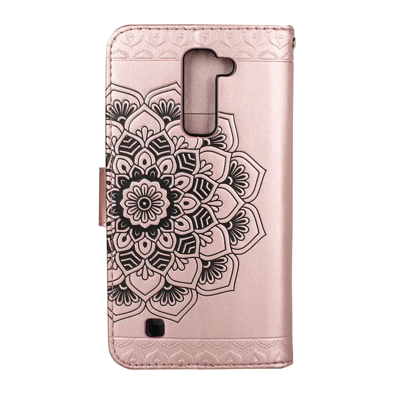 Чехол для LG K8 K10 3D Rilievo цветок кожаный флип-чехол для LG K8 K 8 K350 K350E K350N K10 LTE K 10 K430DS крышка чехол Coque