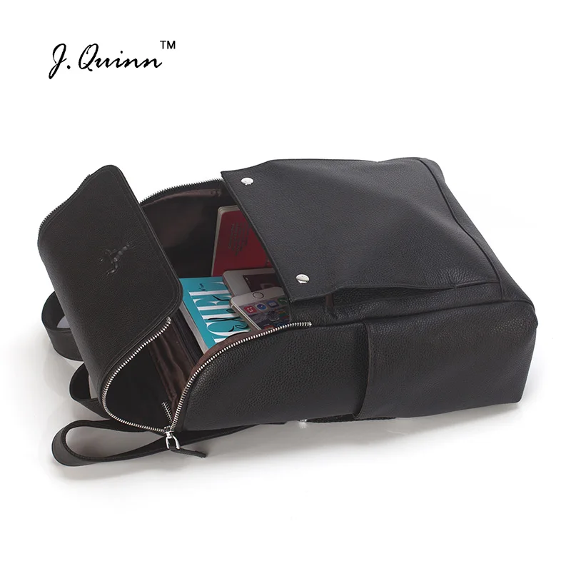

J.Quinn Women Backpack Genuine Leather Shoulder Notebook Girl Backpacks Rucksack Female Fashion Stylish Travel Bag Back Pack New