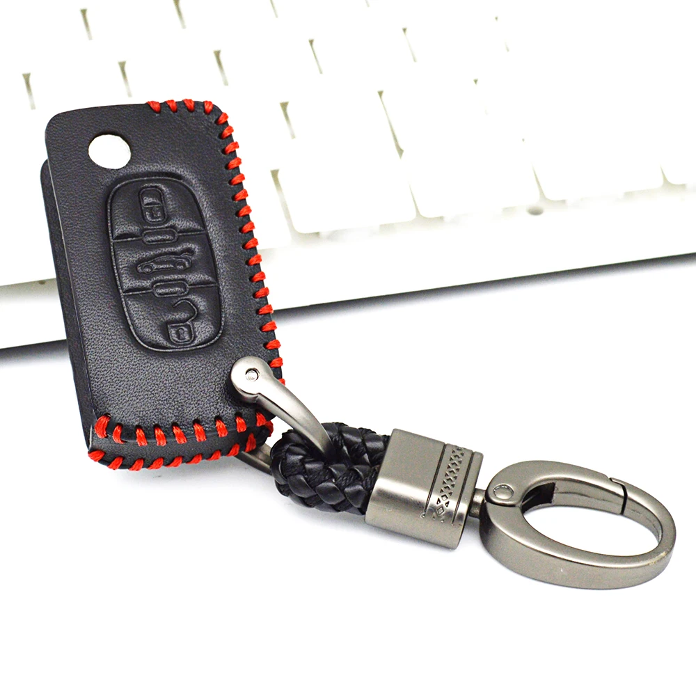 Для Citroen C2 C3 C4 C5 C6 C4L C8 Пикассо Xsara Quatre кожаный чехол Key автомобилей держатель для