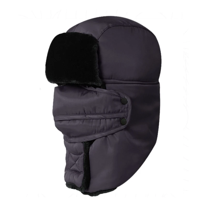 Бренд Для мужчин зимняя куртка бомбер Шапки Русская Шапка ушанка шлем летчика