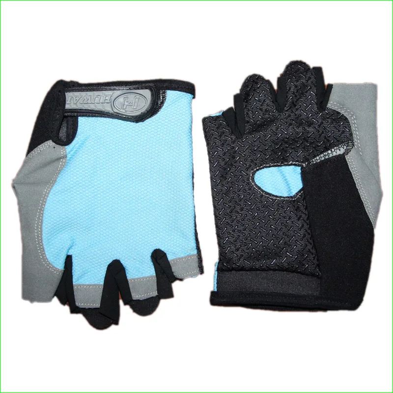 Женская половина палец варежки нескользкая подошва тренировки Фитнес перчатки