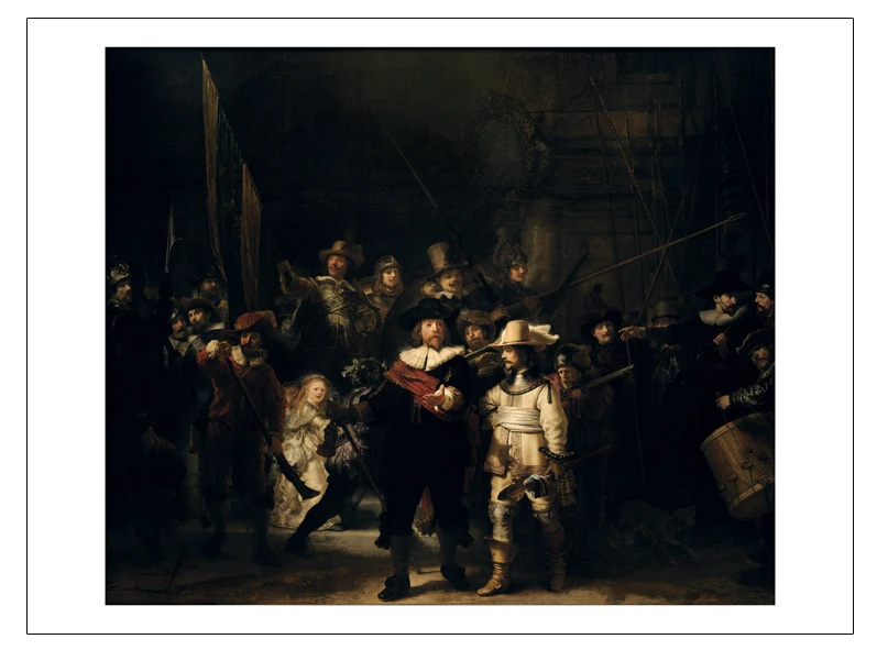 

Pictures wall decoration posters canvas painting Print Poster Imagich Top 100 prints The Night Watch 1642 By Rembrandt van Rijn