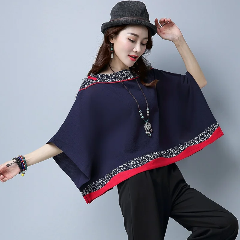 Одежда в восточном стиле Женская китайская накидка 2019 модная летняя вышивка