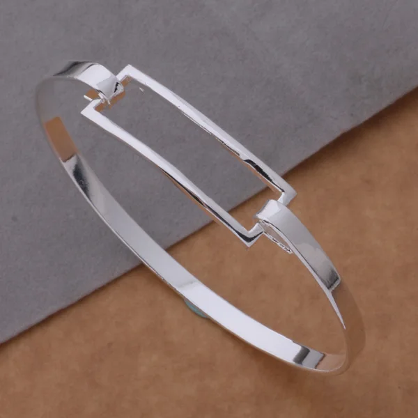 AB038 модный браслет с длинной пряжкой из стерлингового серебра|jewelry packaging and
