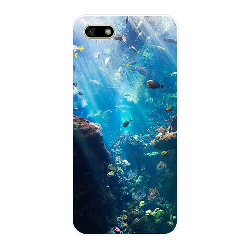 55 15 силиконовый чехол для huawei Honor 7A, чехол 5,45 дюйма, мягкий чехол для телефона huawei Honor 7A 7 A, DUA-L22, русская задняя крышка, чехол, бампер - Цвет: 55