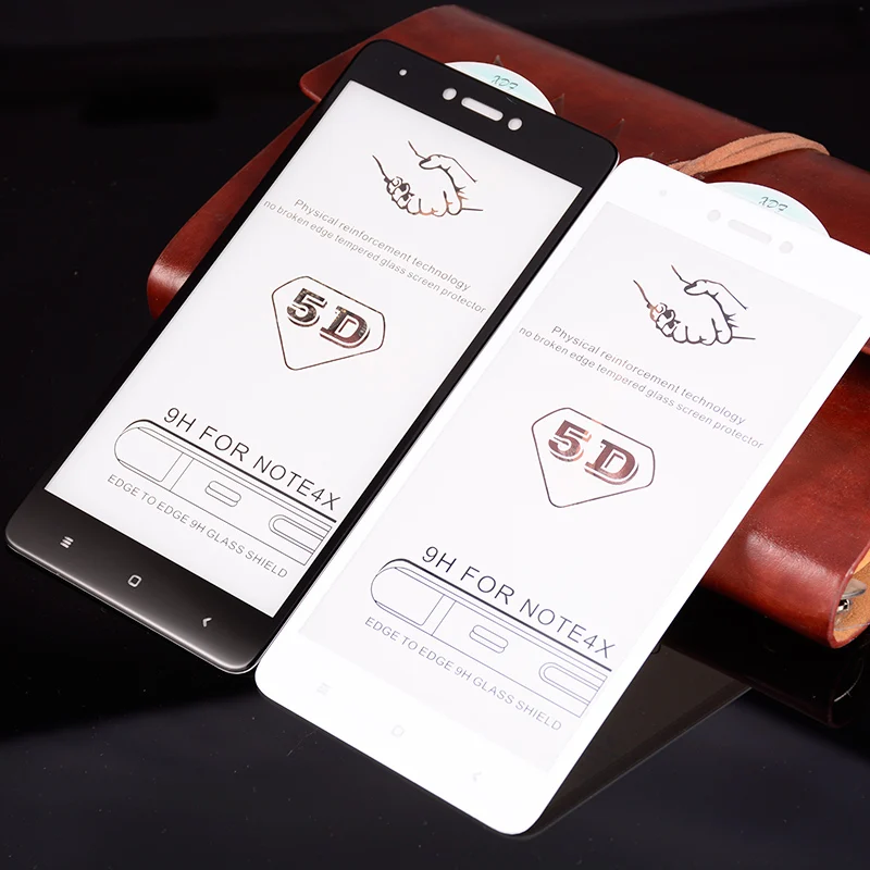 5D закаленное стекло для Xiaomi Redmi Note 4x Стекло 32 Гб полное покрытие 9 H Xiomi Note4x