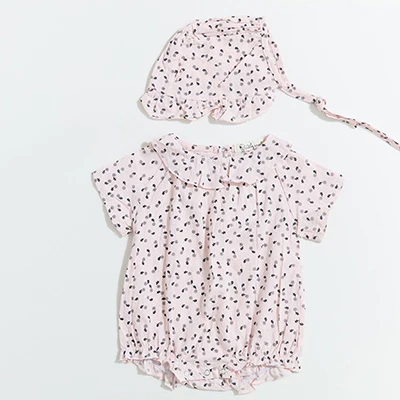 Pink Новинка года, Детские боди из чистого хлопка, дышащий костюм для ползания на лето, одежда для маленьких девочек, комбинезоны - Цвет: Pink