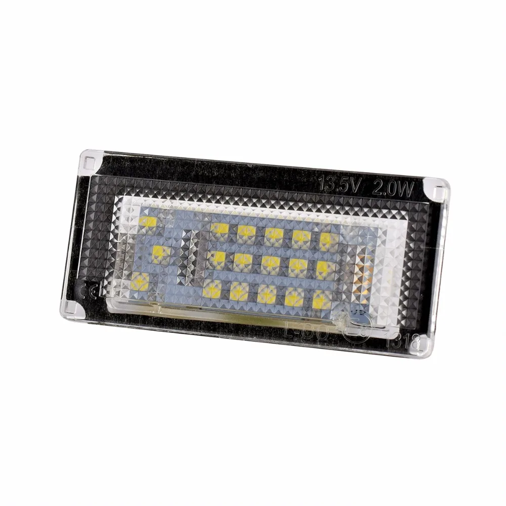 Автомобильные светодиодные лампы с номером номерного знака 2 шт. 6000 K лампочки для