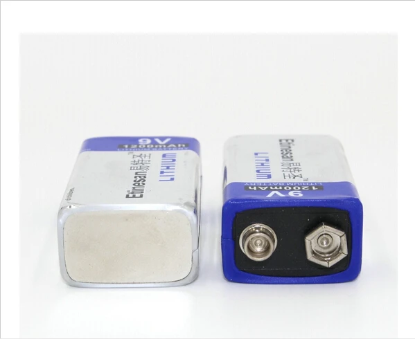 Мощный 8 шт./лот 1200mAh ETINESAN 9v Li батареи 9V литий ионная литиевая батарея ультра