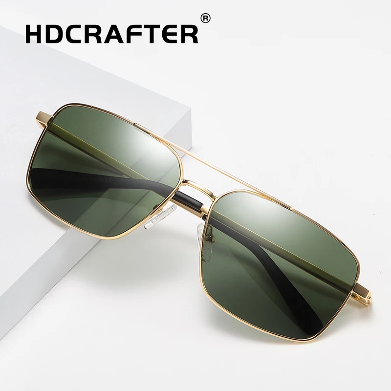 Бренд поляризованных солнцезащитных очков Для мужчин мода квадратный вождения