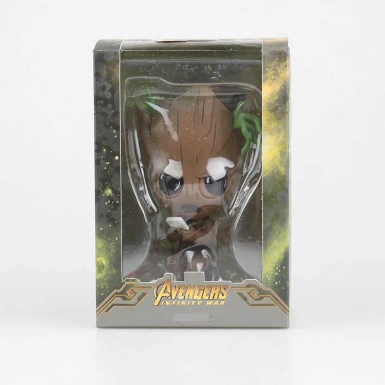 Marvel guardions of The Galaxy Avengers милый ребенок дерево человек с плавающей головой фигурка
