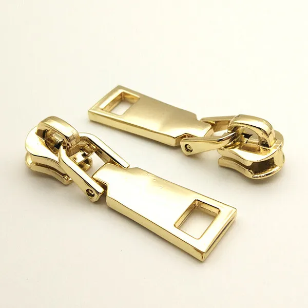 light gold 5 шт. модные наборы для ремонта металлических молний, молний, бегунок для молний, сделай сам, швейные наборы для рукоделия - Цвет: light gold