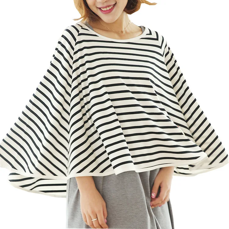 Lactation Women Nursing Cover Overclothes Outwear Round Collar Big Hem for Baby Feeding | Мать и ребенок