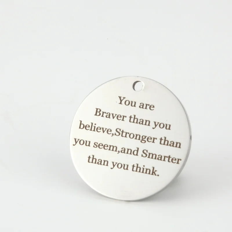 Ювелирные изделия сделай сам из нержавеющей стали подвеска в виде букв вы Braver чем