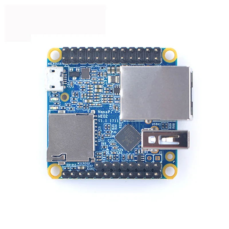 Плата разработки NanoPi NEO2 Allwinner H5 64 бит четырехъядерный A53 гигабитный Ethernet
