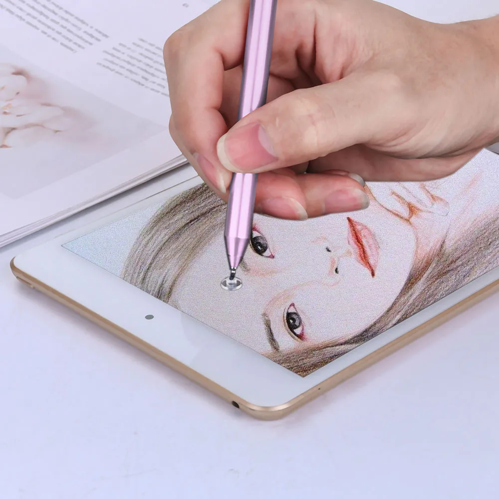Длинные емкостный стилус Экран ручка пишущий карандаш для iPhone X/8/7/8 Plus iPad Air 2/1 мини 2/3 костюм универсальное автомобильное зарядное устройство для телефона
