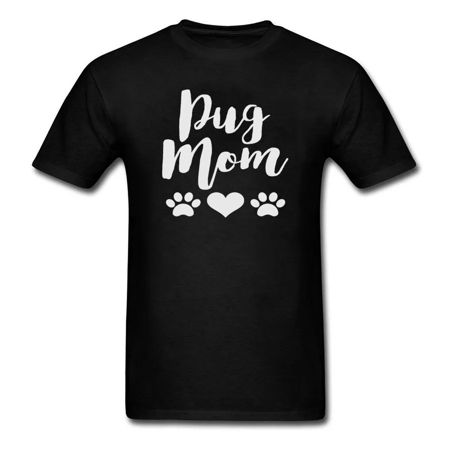 Мопс Мама Любовь уличной хип топ футболки Для мужчин хип-хоп мода Фитнес