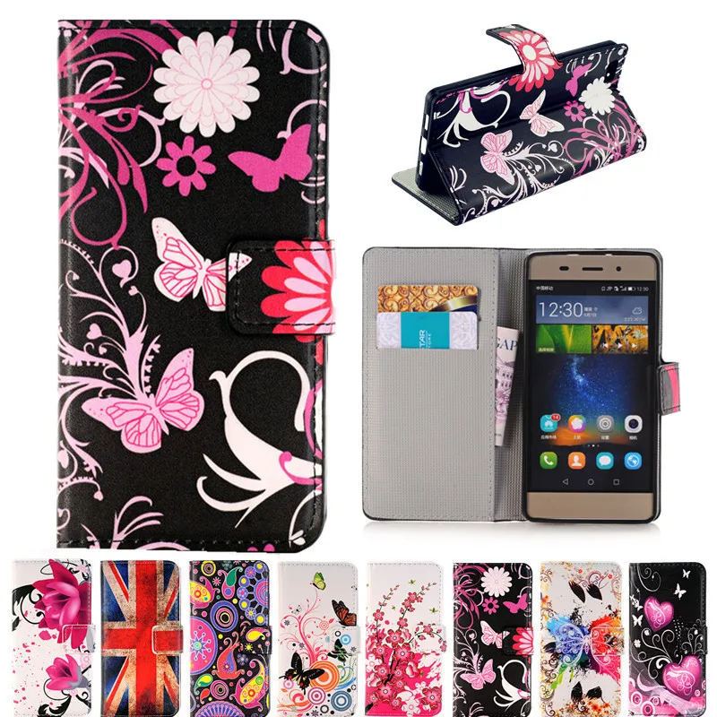 Чехол-кошелек с мультяшной подставкой Кожаный флип-чехол для телефона чехол Huawei